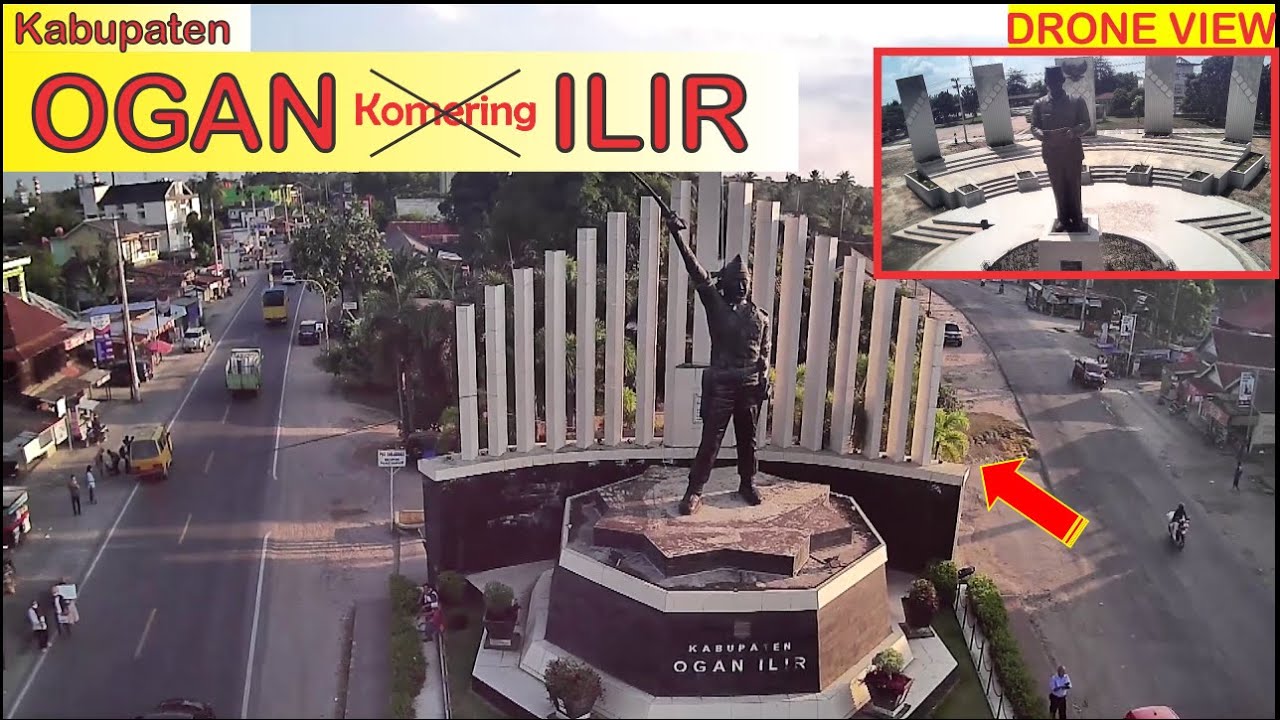 TERBANG di Langit Indralaya ibukota Kabupaten Ogan Ilir