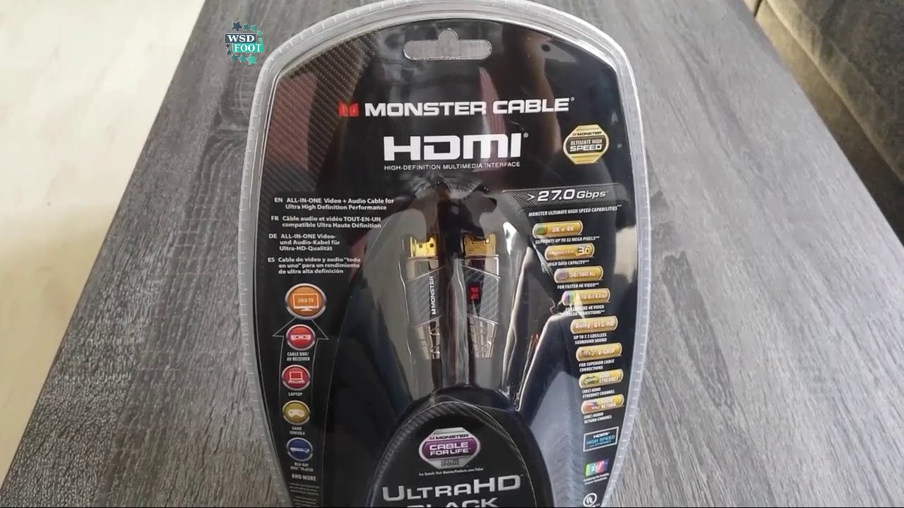 HDMI cable monster 4K HDR