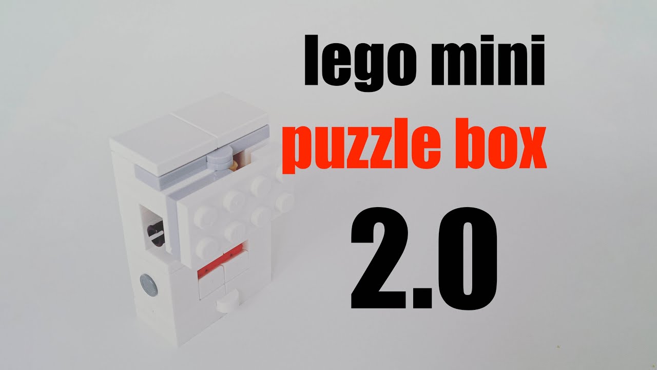 lego mini puzzle box 2.0 - easy to build - full tutorial