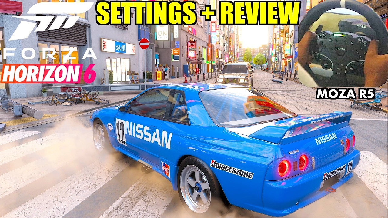 Forza Horizon 6 на руле &mdash; это ПОТРЯСАЮЩЕ + ЛУЧШИЕ настройки (Moza R5)