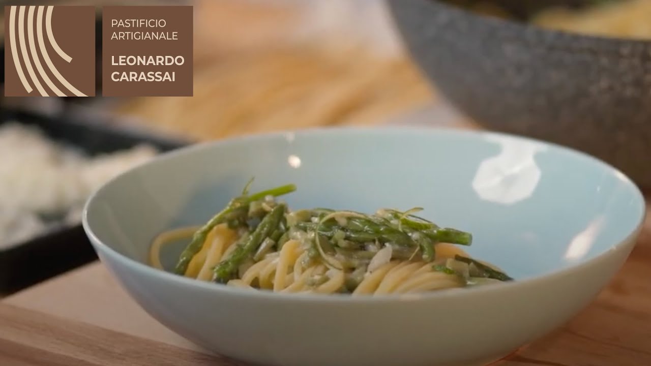 Tonnarelli di Campofilone con Asparagi, Pecorino e Lime