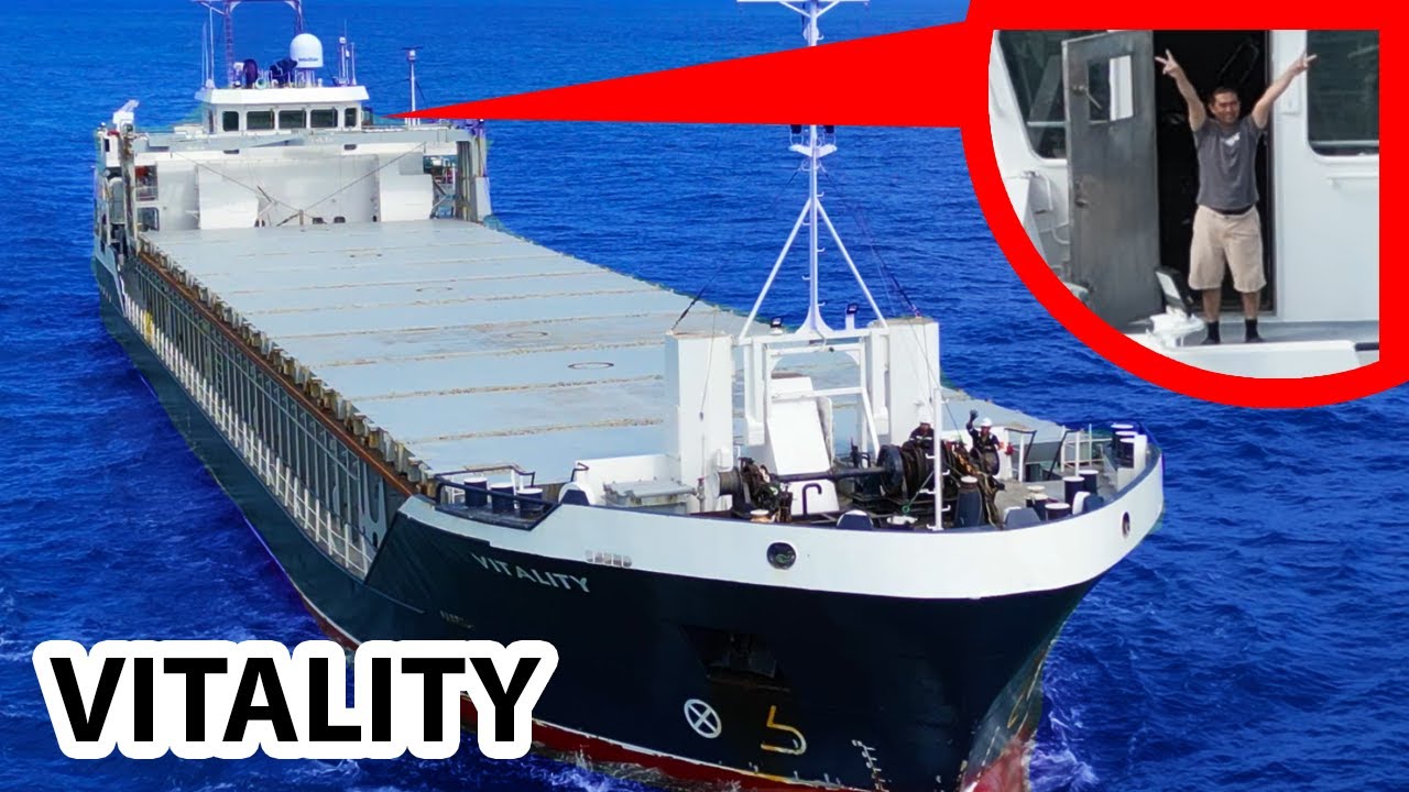 🚢 Preparing to DROP ANCHOR at sea!⚓Cargo Ship Bulk Carrier Vitality Unveiled Shipspotting Crew ready