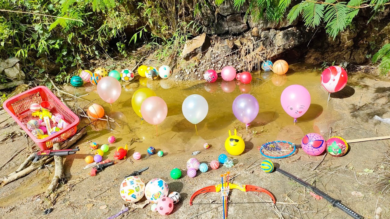 Mencari Bola Basket, & Meletuskan Balon Berhadiah, Mengumpulkan Bola Bola Besar, Bola Bola Kecil