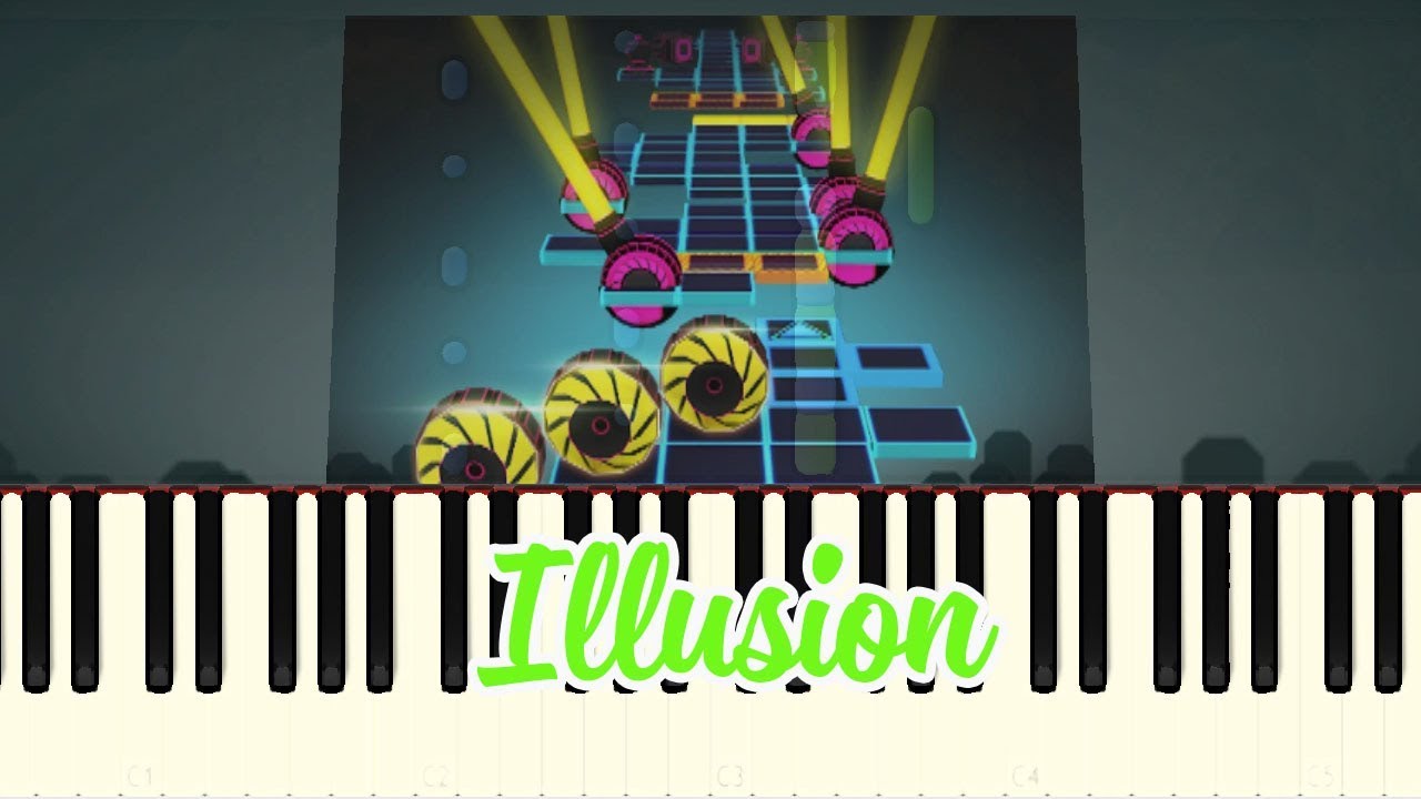🎹 rolling sky - illusion (Piano Tutorial Synthesia)❤️♫