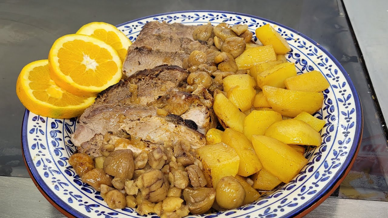 Pernil de Porco no Forno com Castanhas