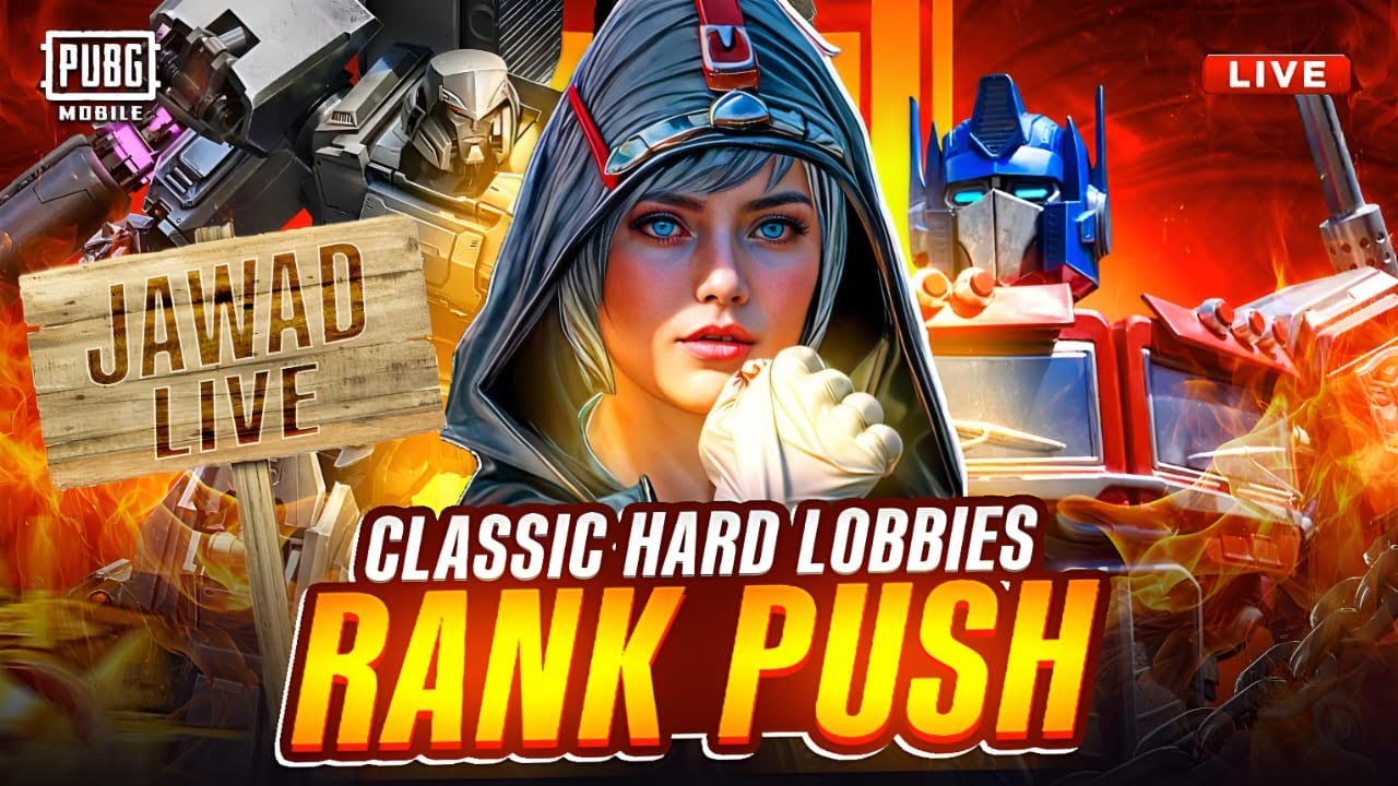 PUBG Mobile LIVE 🔴 | Classic Hard Lobbies 😈 | Rank Push to Conqueror | Road to 400 Subs