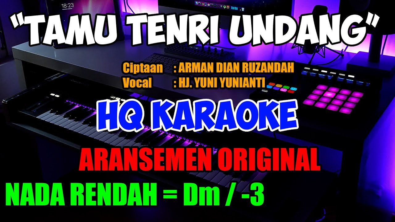 Tamu Tenri Undang Karaoke Nada Rendah HQ Lagu Bugis Karaoke Keyboard Korg Pa1000