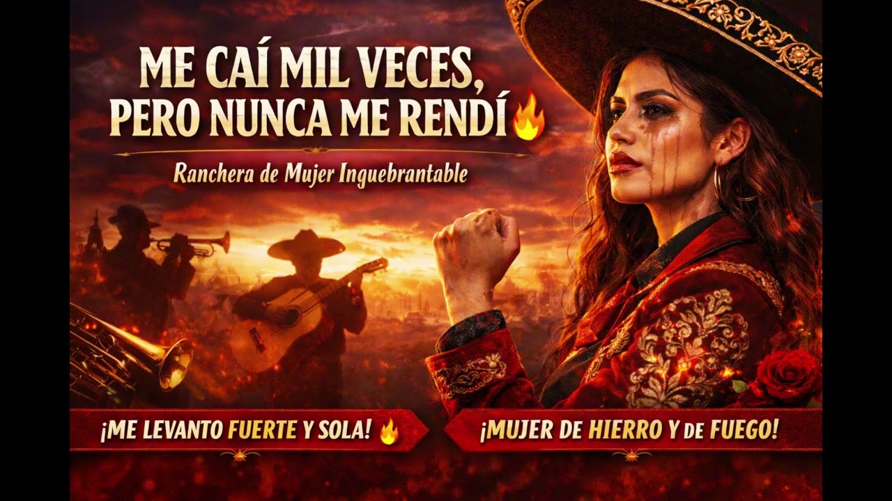 ME CAÍ MIL VECES, PERO NUNCA ME RENDÍ 🔥 | Ranchera de Mujer Inquebrantable