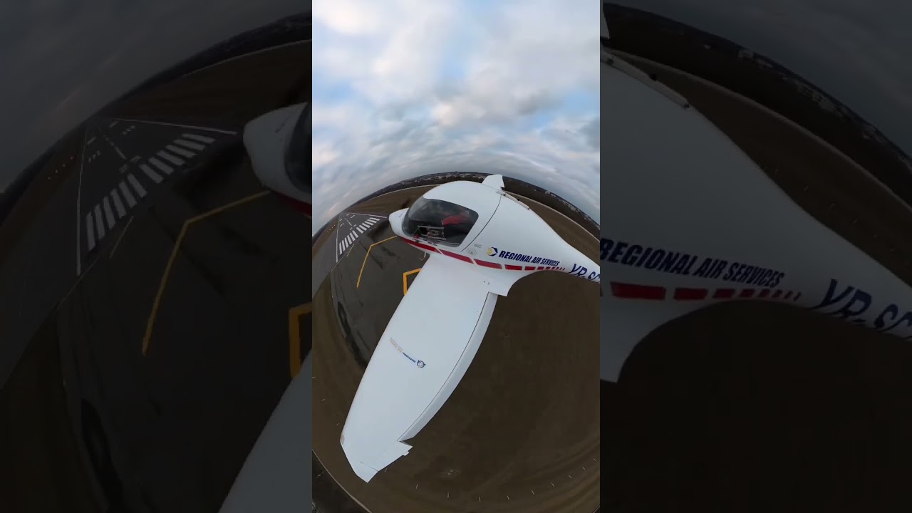 DA20 Landing at Baneasa Airport, Bucharest