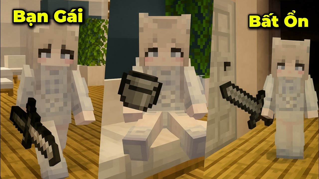 Bạn Gái Bất Ổn Của Tôi Trong Minecraft 🤣 - Lương Hub