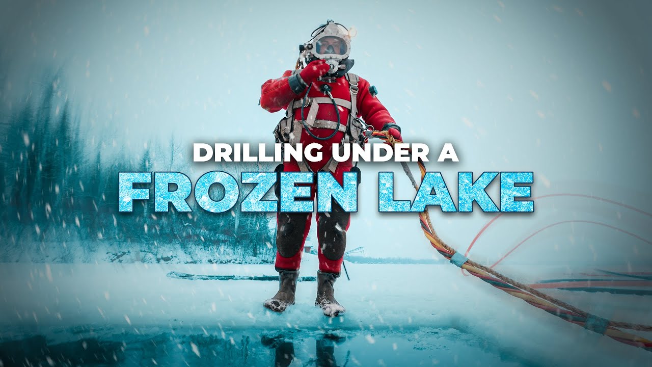 Drilling Under a FROZEN Lake