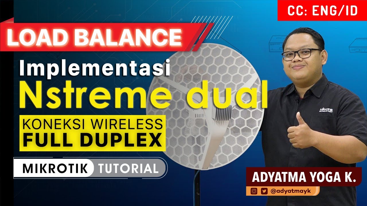 Implementasi Nstreme Dual - MIKROTIK TUTORIAL [ENG SUB]