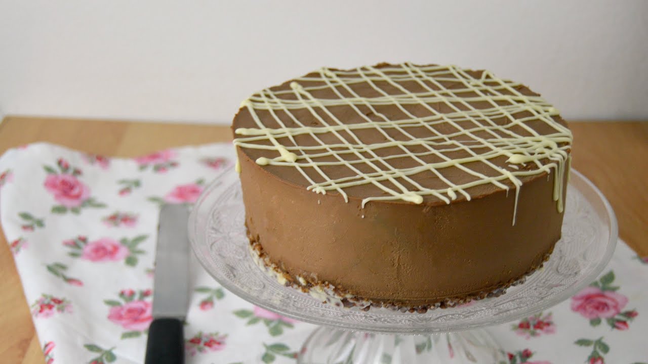 Tarta fría de queso y chocolate.¡Tarta sin horno muy fácil!