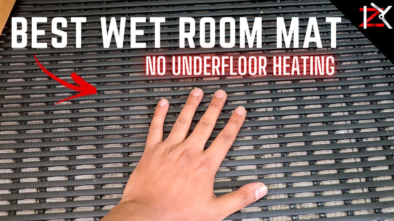 HERONRIB - Wet Room Matting - Best Mat For Wet Room Shower/Ablution Areas -  NO Underfloor Heating