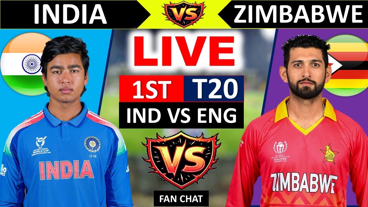 India vs Zimbabwe, 1st T20 Match | Live Cricket Score and Fan Chat | IND vs ZIM | Cricket Match