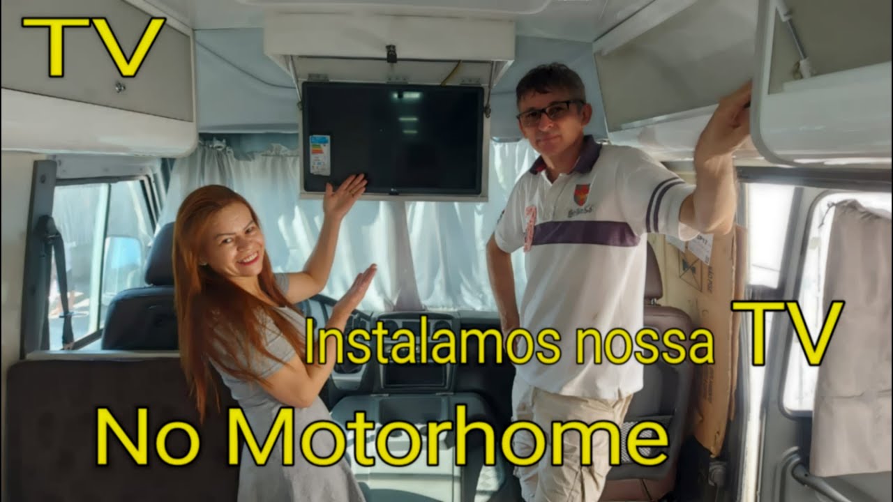 Instalação de TV Digital no teto do Motor Home (PASSO-A-PASSO)