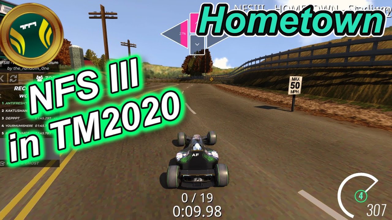 They Rebuild NFS III in Trackmania | 01 - Hometown - Stadium | Need for Speed 3 | WR | GPS |