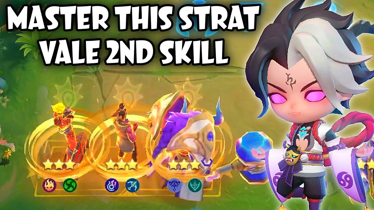 TRIPLE 3 STAR LEGENDARY VALE SKILL 2 !! MASTER THIS TOP STRATEGY !! MAGIC CHESS MOBILE LEGENDS