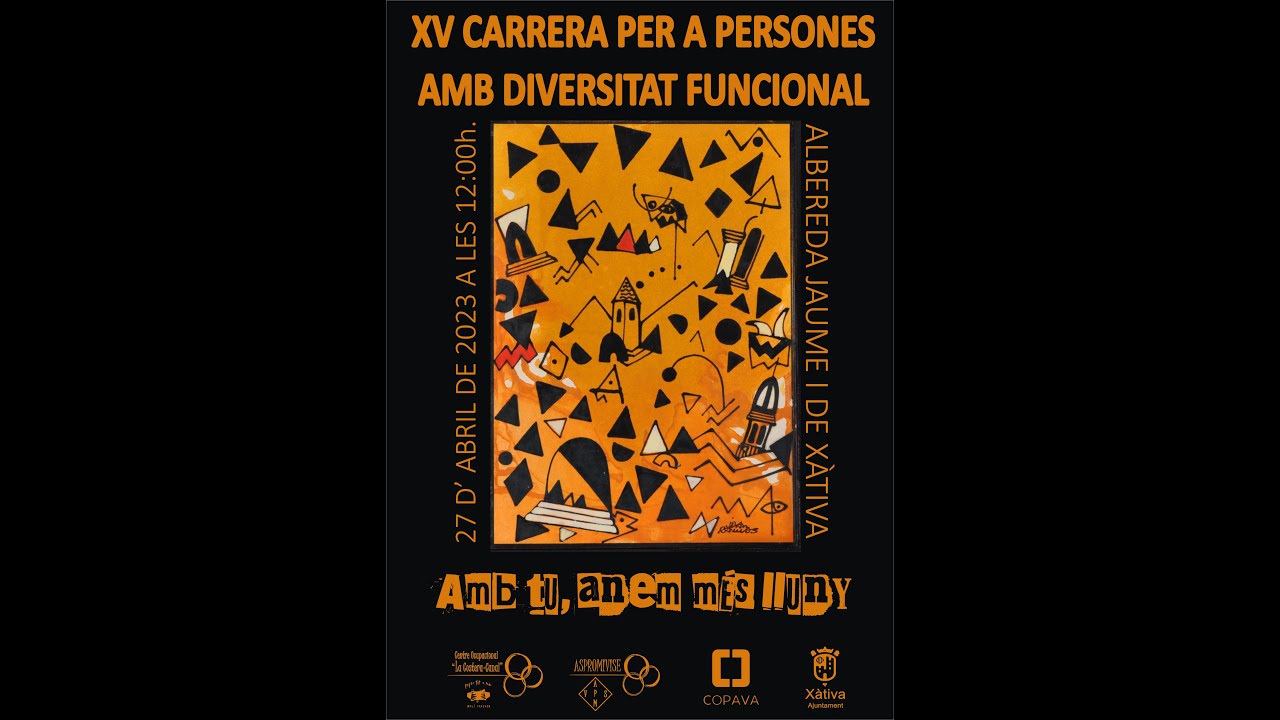 XV Carrera Popular per Persones amb Diversitat Funcinal de Xàtiva  2023 - VIDEO RESUM