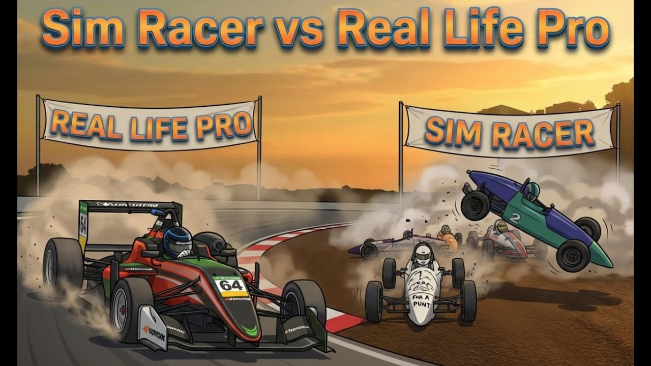 Sim Racer vs Real Life Formula 3 Pro!