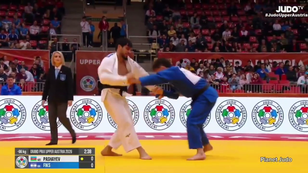 Ruslan PASHAYEV 🇦🇿 🆚️ Eran FIKS 🇮🇱 | 1/16финала/-66кг | Гран При Австрия 2026
