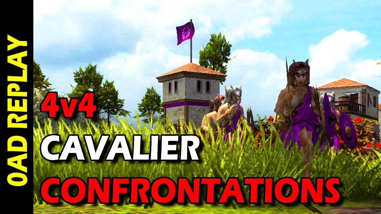 0AD - 4v4 Cavalier Confrontations