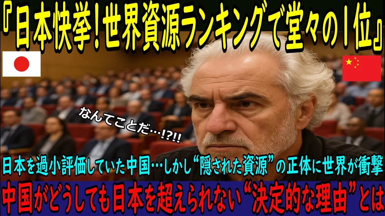 【日本快挙】世界資源ランキング第1位“禁断の資源”を日本が保持していた！世界が渇望するその宝の正体とは？【海外の反応】