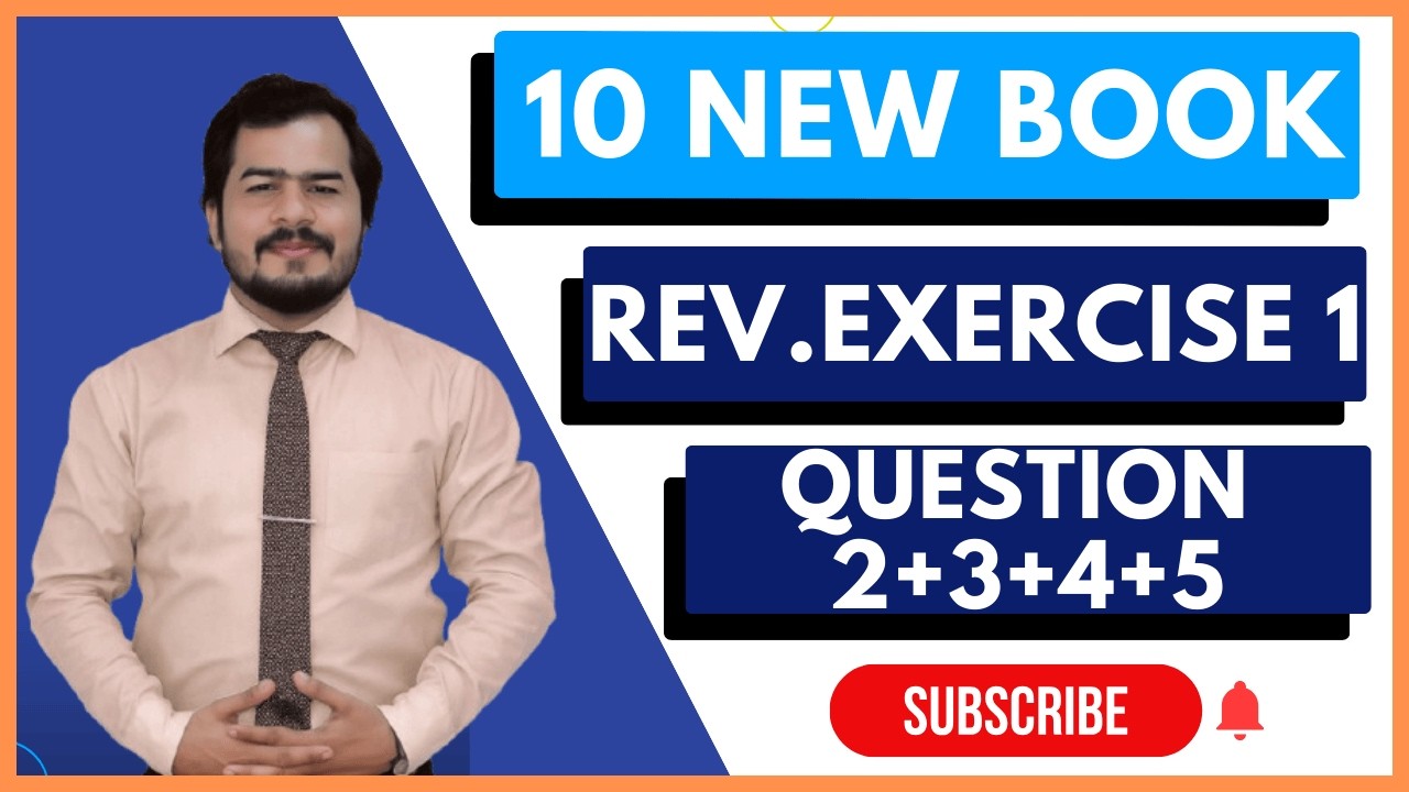 Chapter 1 || Review Exercise 1 Question 2 to 5 || 10 Math New Book 2026