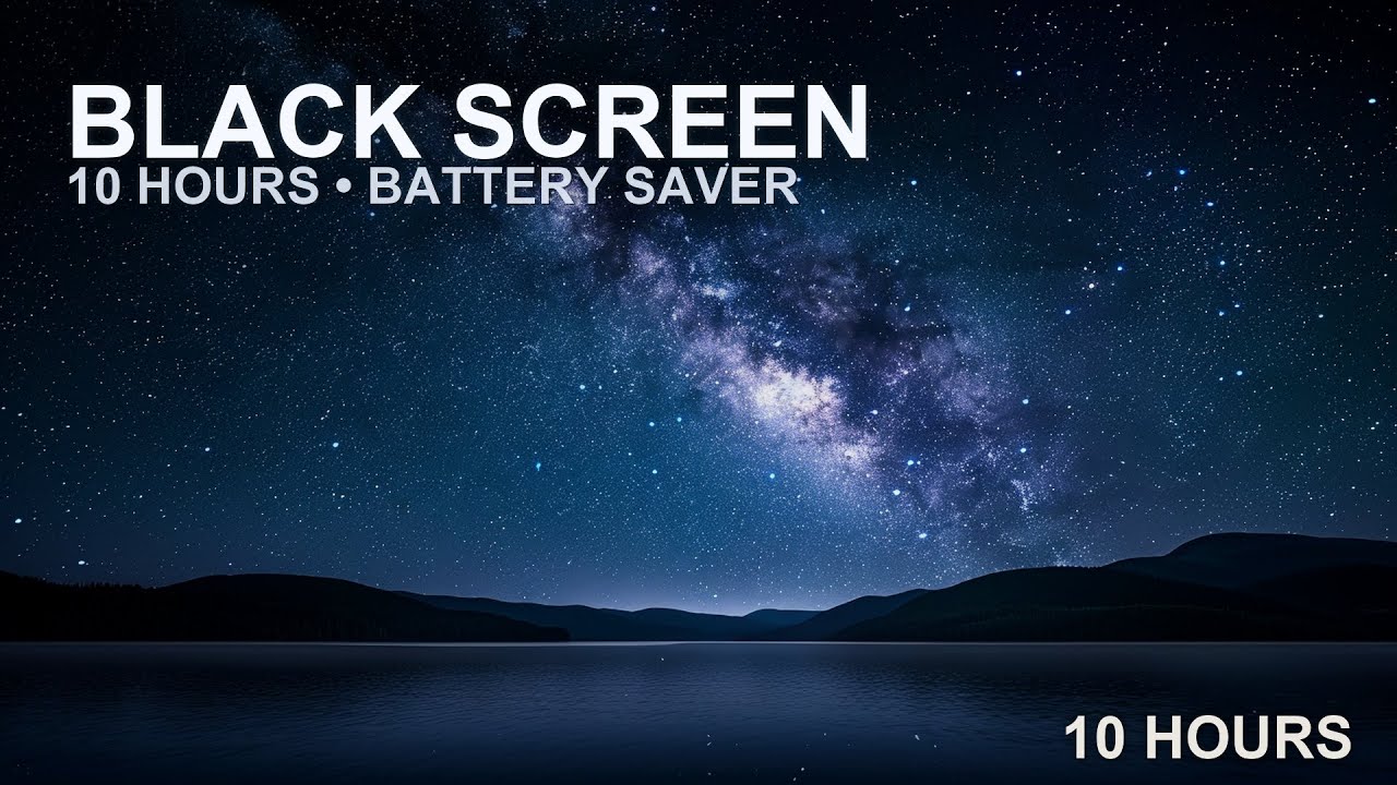 Pitch Black Screen Sleep Music (10H) • No Talking | Deep Insomnia Relief