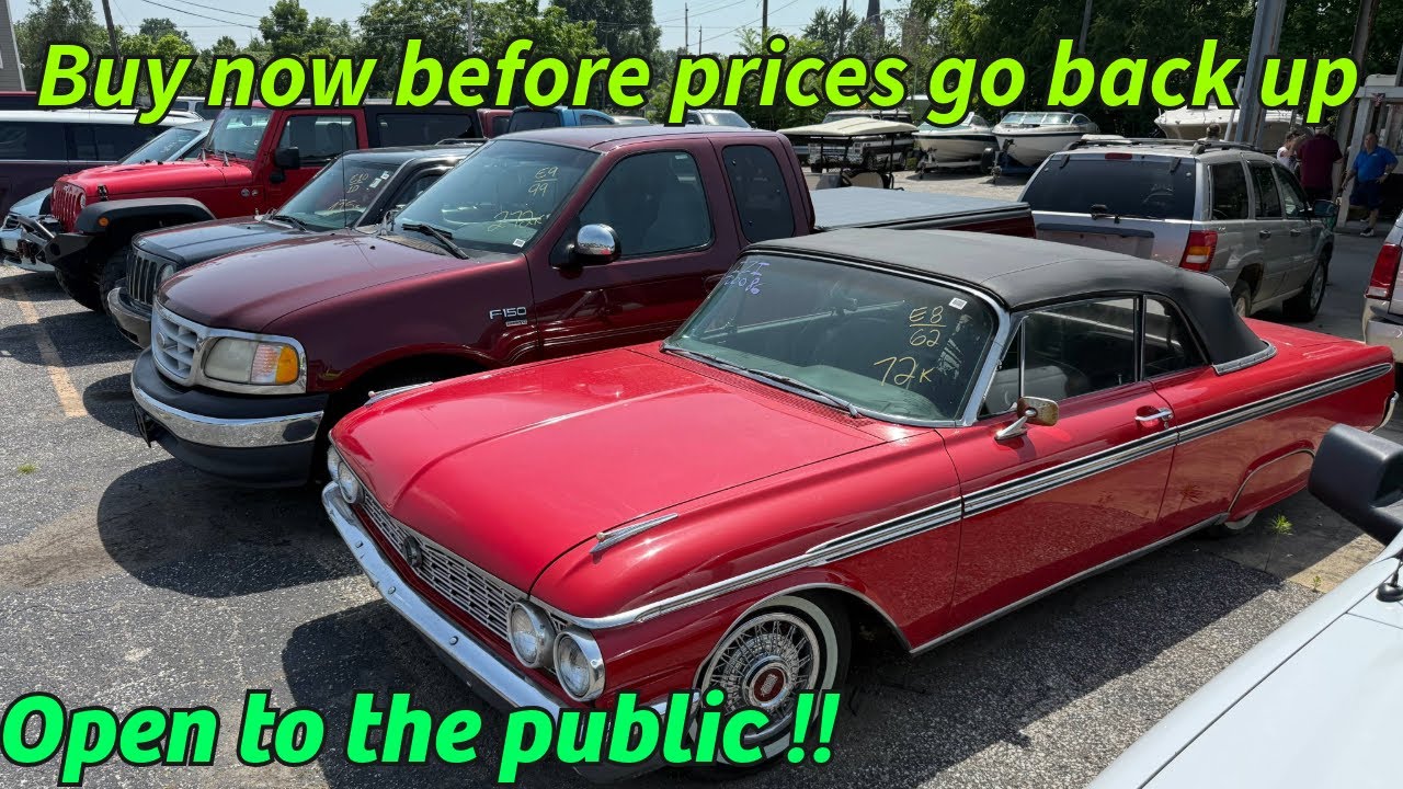 Huge price drops at the public auto auction, now is the time to buy