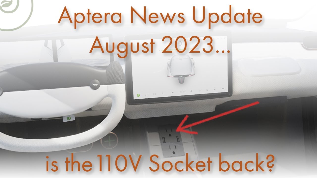 Aptera News Update August 2023