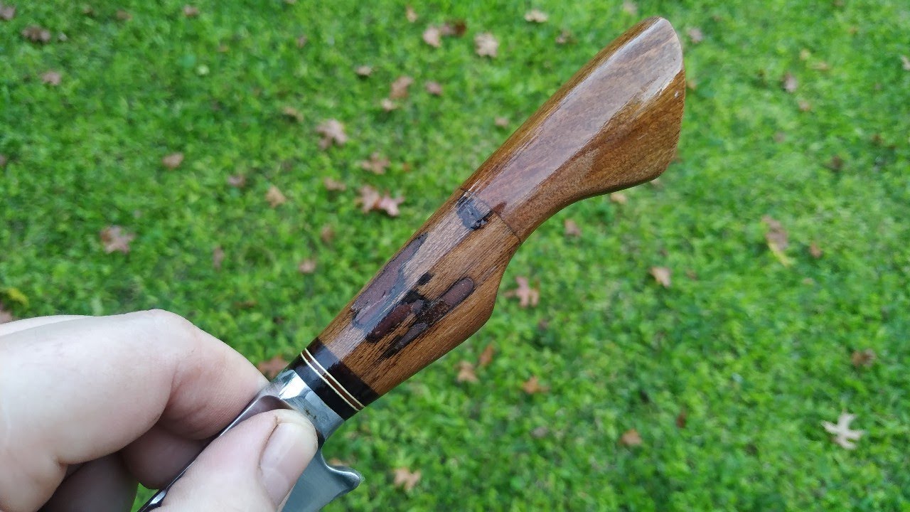 Como proteger un cabo de madera con cianocrilato / How to protect a wooden handle with cyanoacrylate