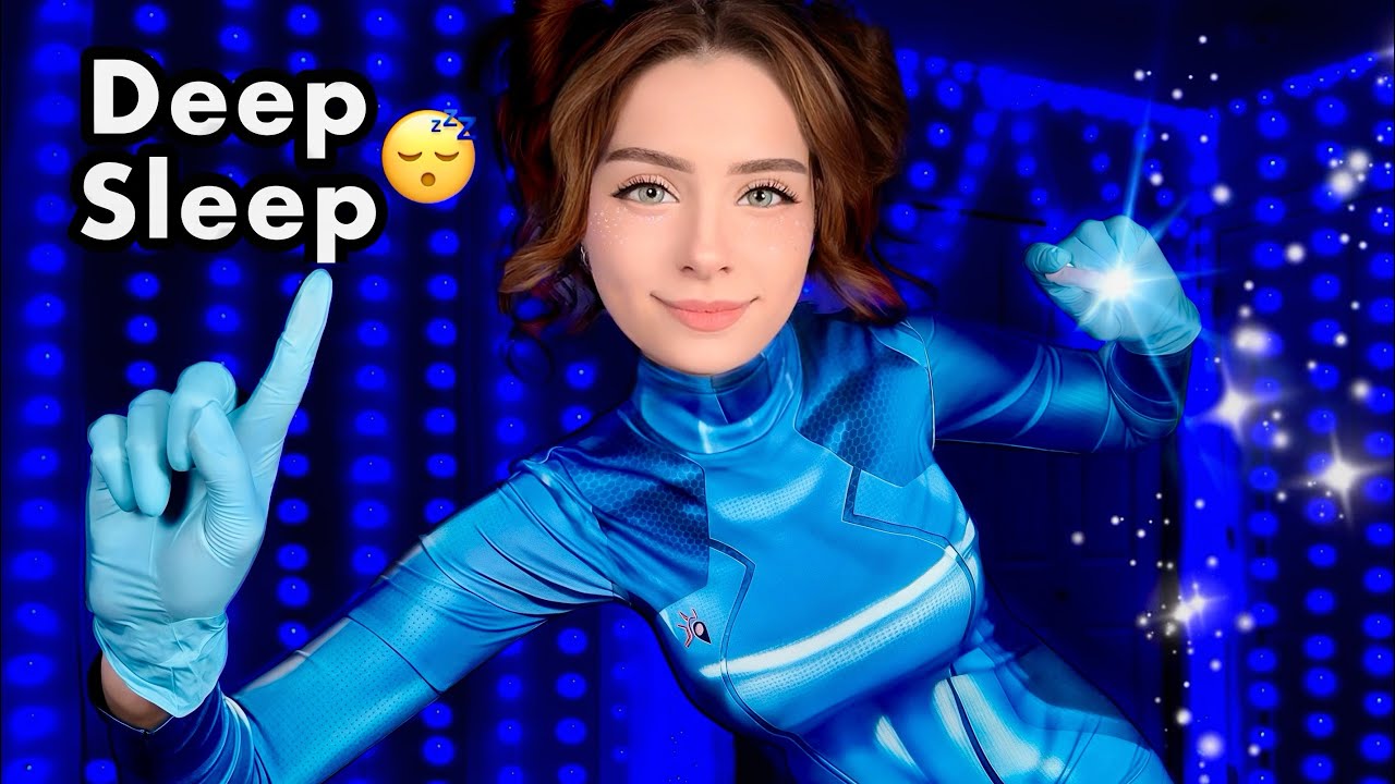 ASMR ALIEN FULL BODY EXAM 👽 Cranial Nerve Examination, Medical Roleplay & Eye Exam for Sleep 👽