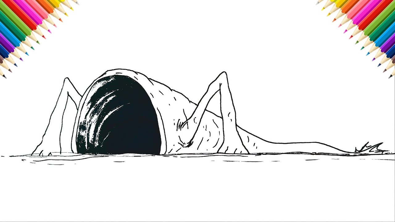 How to Draw Sea Eater in 10 Minutes or LESS