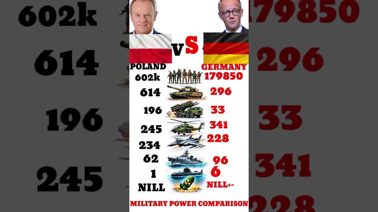 Who Is Stronger in 2026? Germany vs Poland Military Power