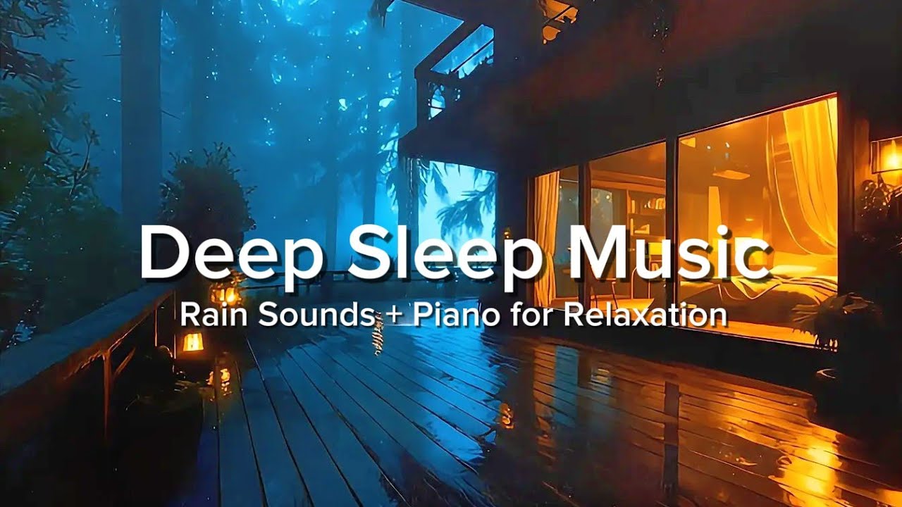 FALL ASLEEP FAST - Deep Sleep Music + Insomnia Relief | Rain Sounds for Stress & Anxiety