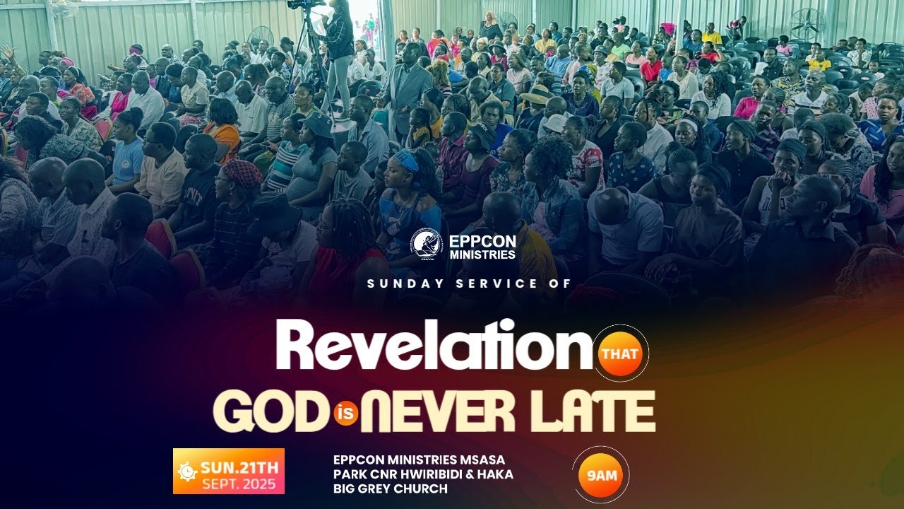 LIVE SUNDAY SERVICE OF REVELATION THAT GOD IS NEVER LATE WITH PROPHET JEREMIAH TSUMBA