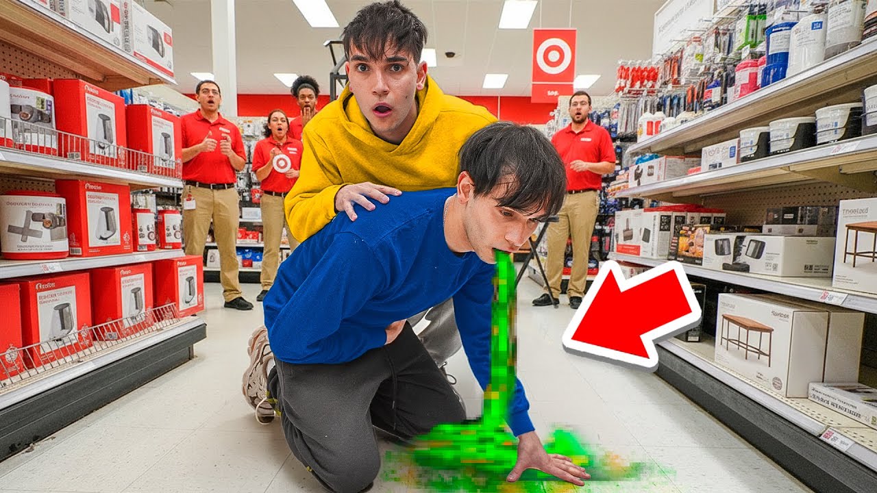 My Twin Brother Started THROWING UP at Target!