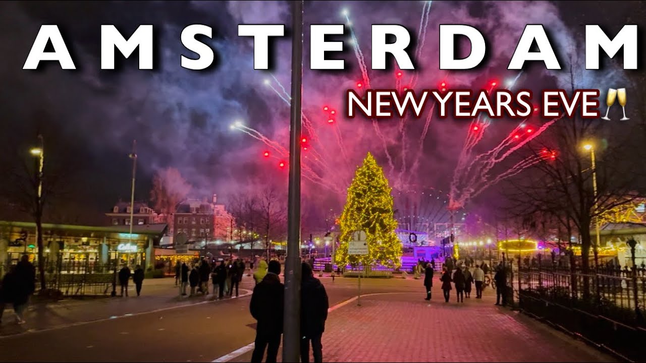 [4K] AMSTERDAM- Amsterdam New Years Eve Celebration | The Amazing Night With Parties & More 🥂🇳🇱
