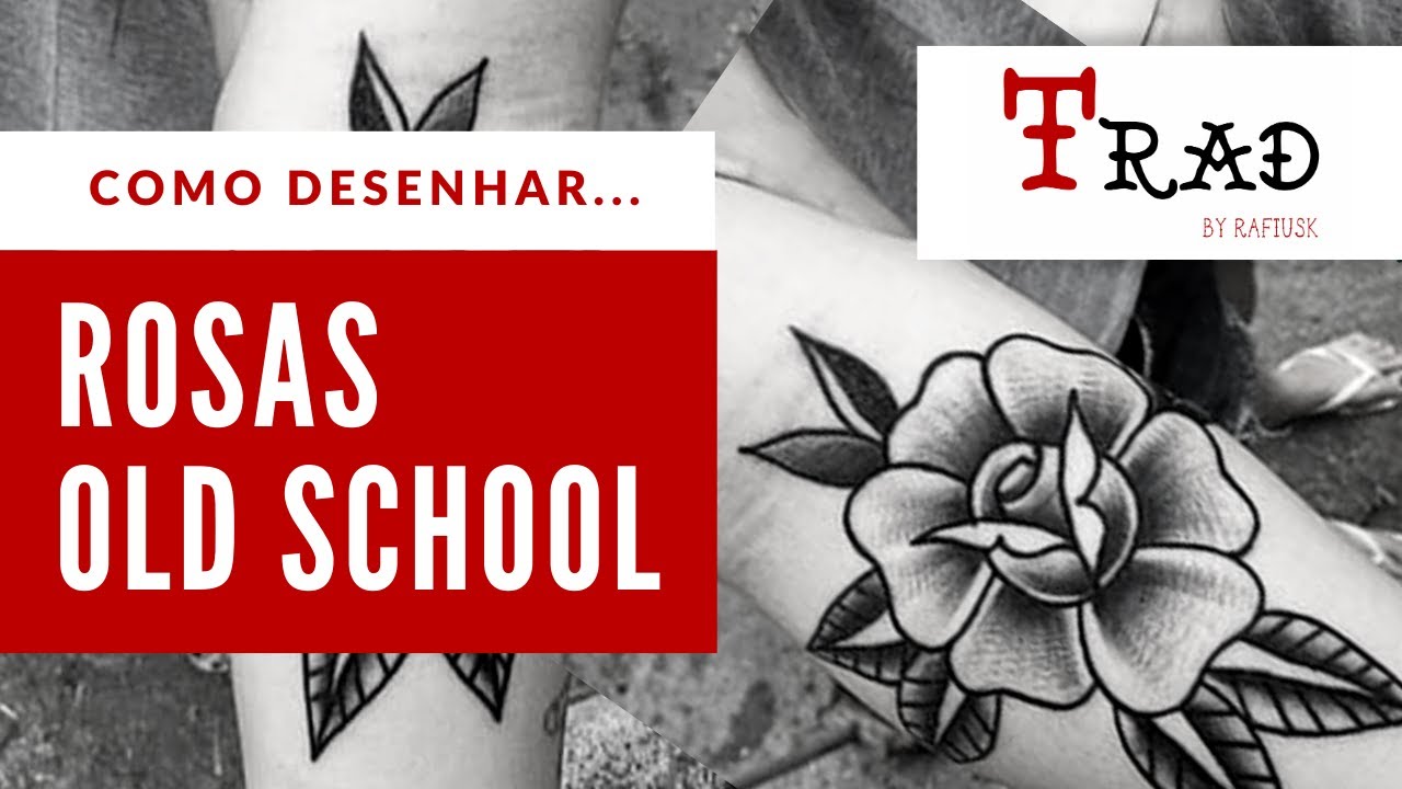 Tutorial de Como desenhar diferentes Rosas Old School - Tradiccione-se - Tradicional