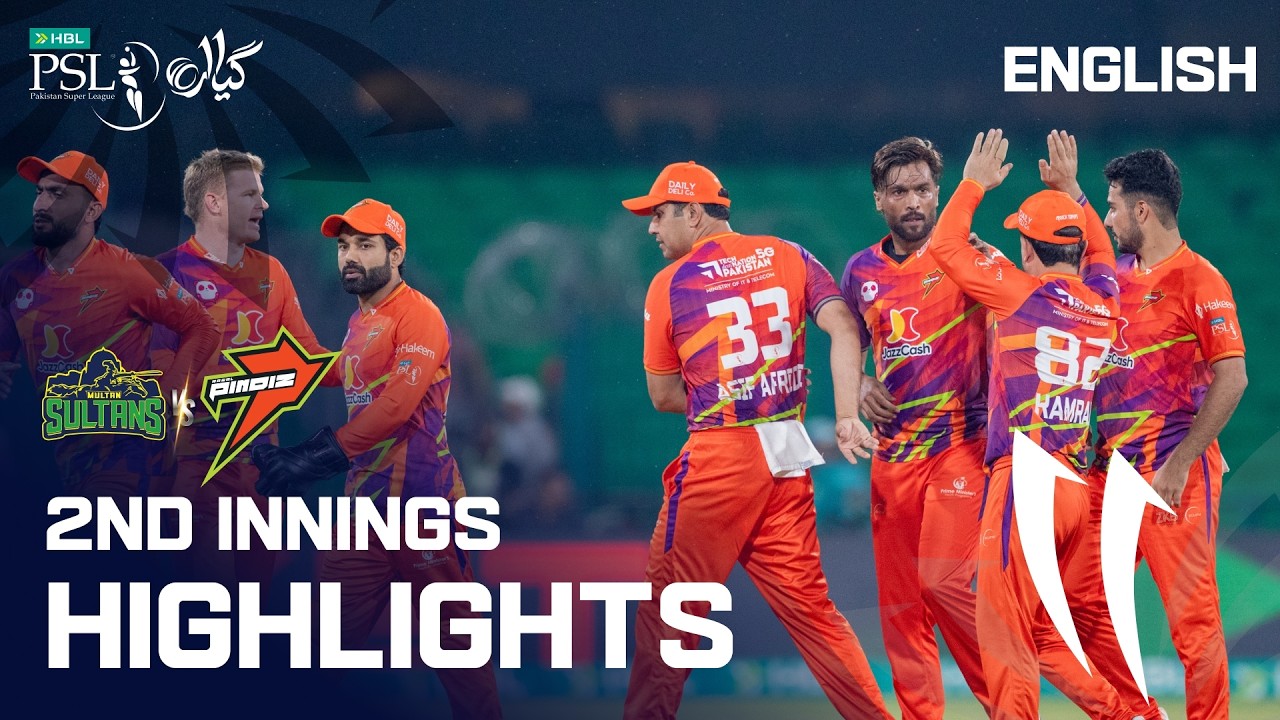 2nd Innings Highlights | Multan Sultans vs Rawalpindiz | English | Match 14 | HBL PSL 11 | MZB1U