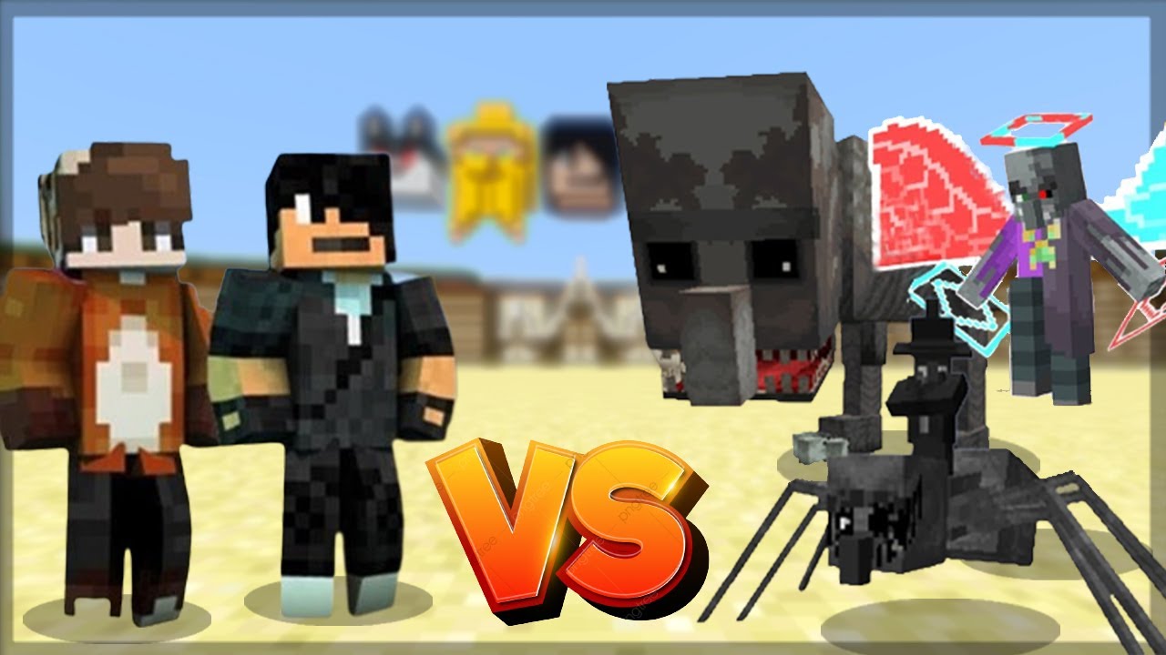 Minecraft: ENFRENTAMOS TODOS OS BOSSES DO ILLAGE AND SPILLAGE - DERROTANDO BOSSES | BATALHA DE MOBS