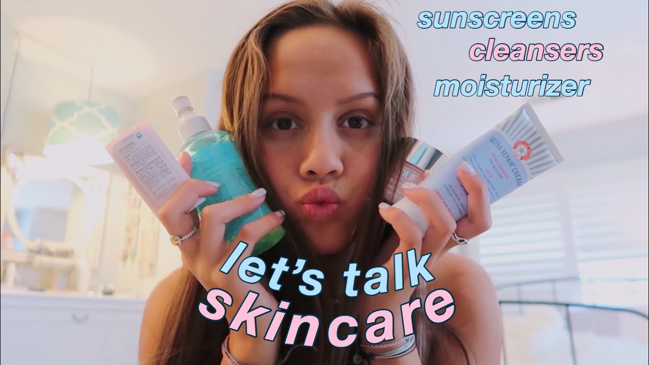 SKINCARE ROUTINE : sunscreens / moisturizers / cleansers
