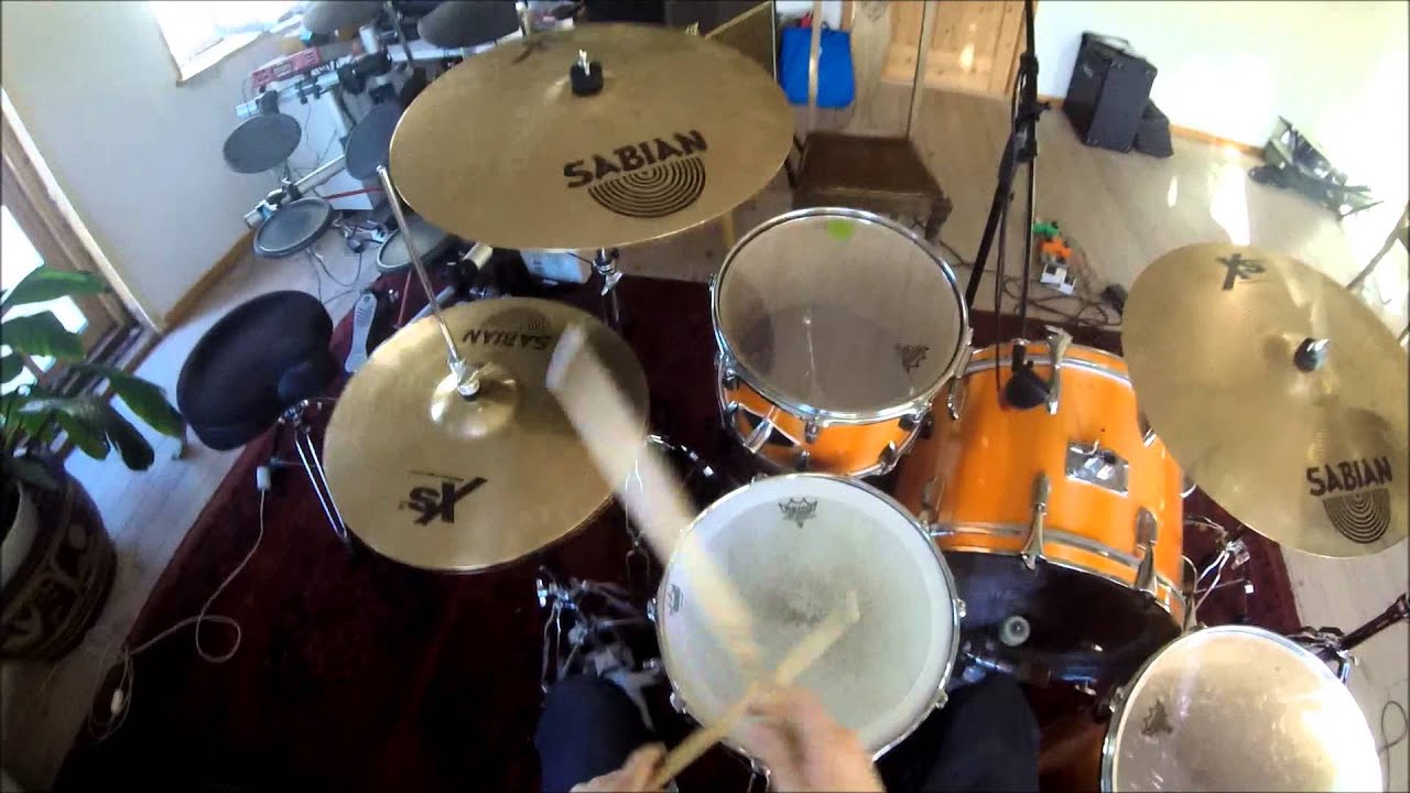 Green Day - Basket Case (drum cover), GoPro POV