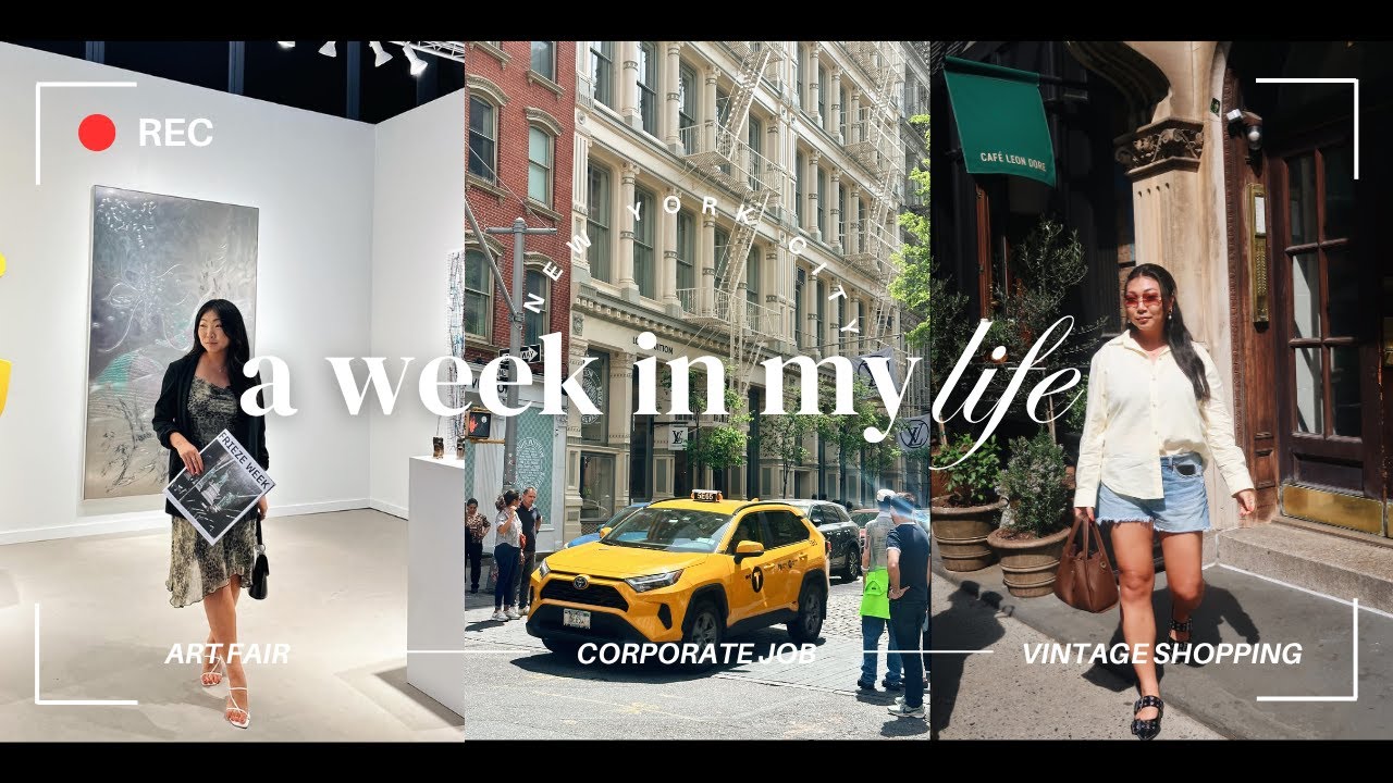 balancing my corporate job with content creation and some style inspo... busy week in my life in nyc