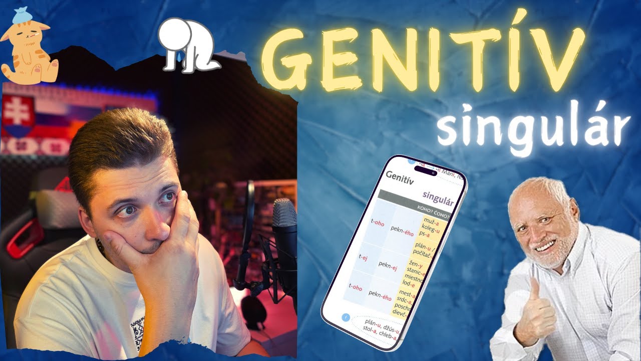 Genitív. I. časť. Singulár. Родовий відмінок/Родительный падеж