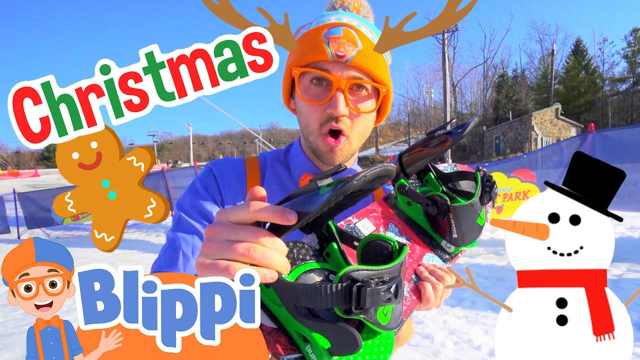 Blippi Hits the Slopes! 🏔️ Snowboarding Fun at Mountain Creek Resort | Educational Videos For Kids