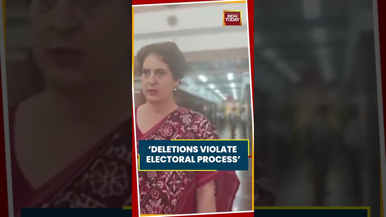 Priyanka Gandhi On Voter Deletions: &ldquo;They Are Against Our Constitution And Electoral Process&rdquo;