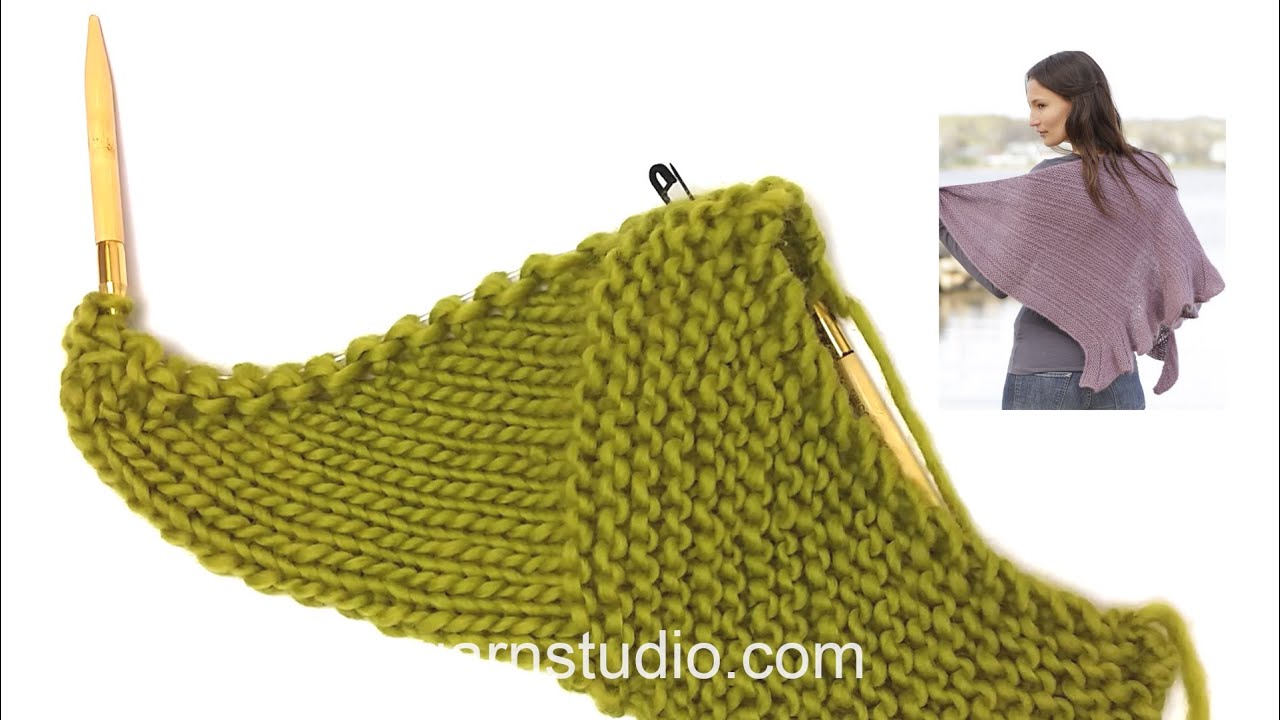 How to knit the fan pattern in DROPS 165-29