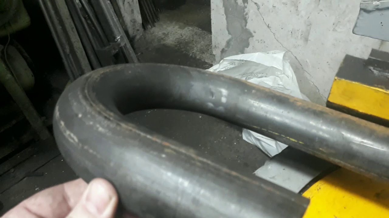 Гибка трубы 48*3 на дорновом трубогибе ИВ 3428.